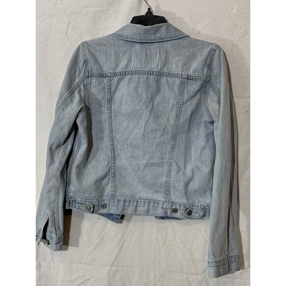 Levi’s Classic Original Denim Trucker Jacket Light Wash Jean Coat Womens M - Picture 5 of 7